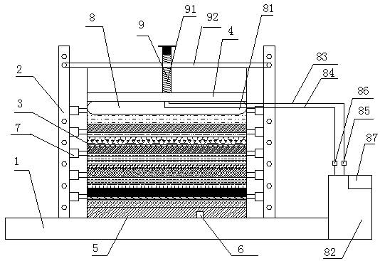 Method and device for simulating formation of reverse faults in laboratory