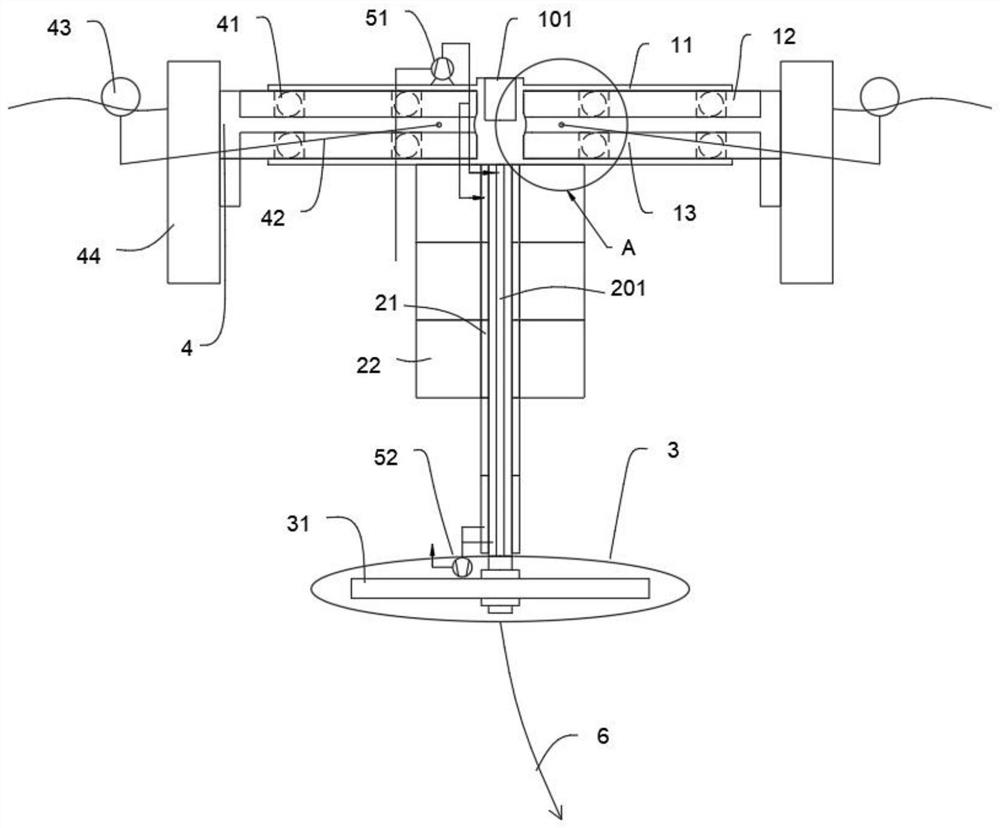 Pileless self-stabilizing foundation for offshore wind power towers