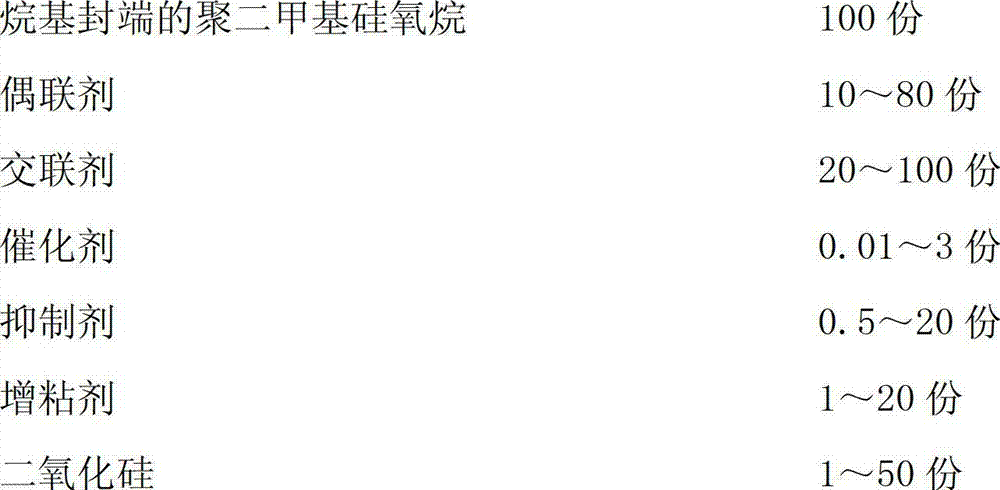 Double-component silicone structural sealant for heat mirror hollow glass and preparation method thereof