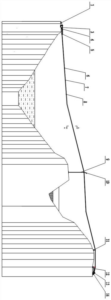 An overhead belt ropeway transportation system