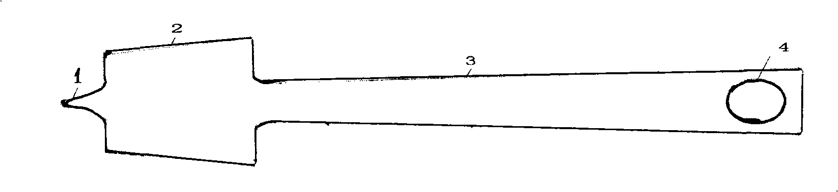 Instrument for anterior approach operation of thoracolumbar