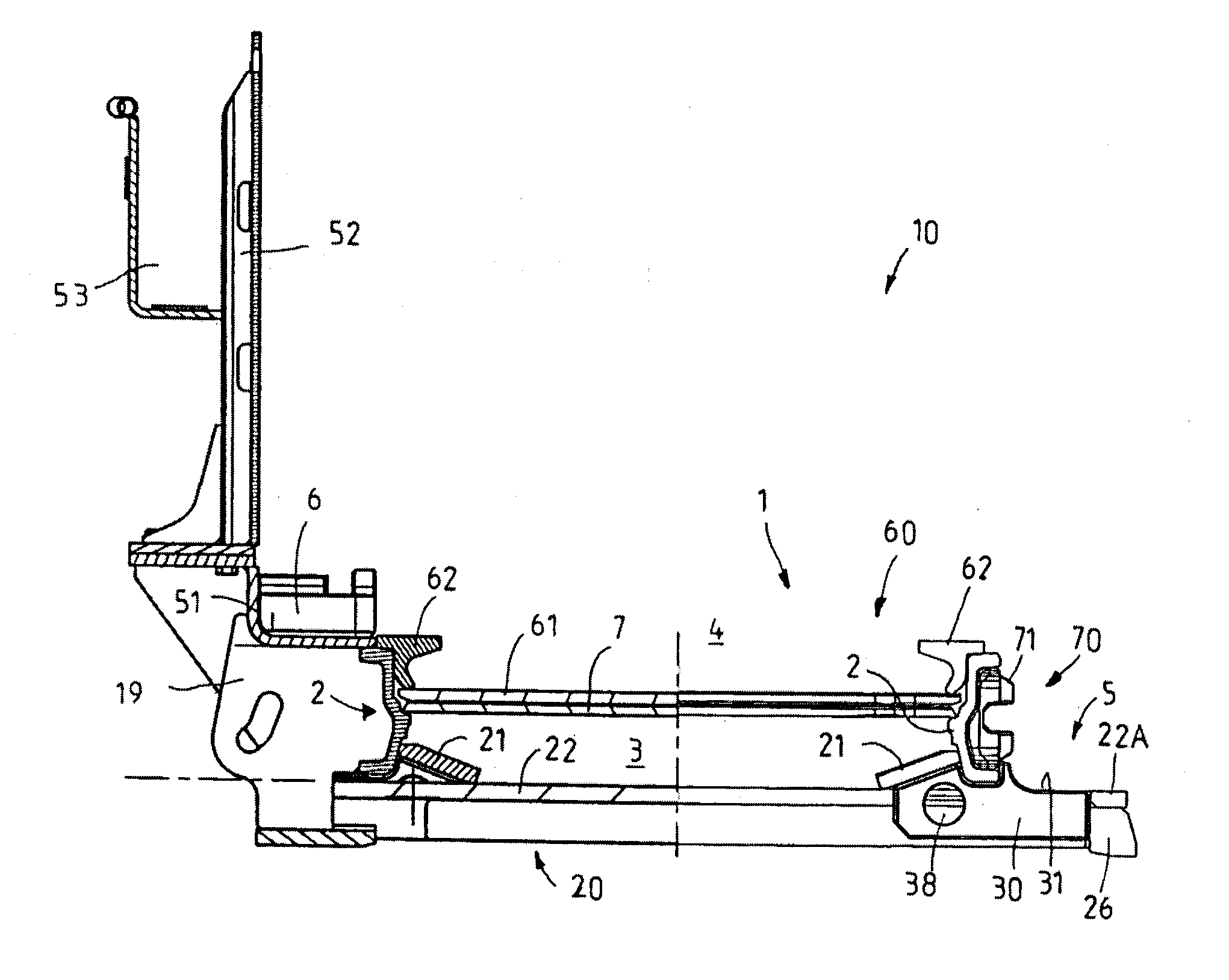 Pan section