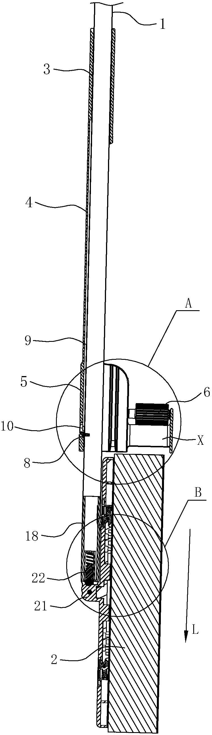 Mop provided with self-water-squeezing foamed cotton head