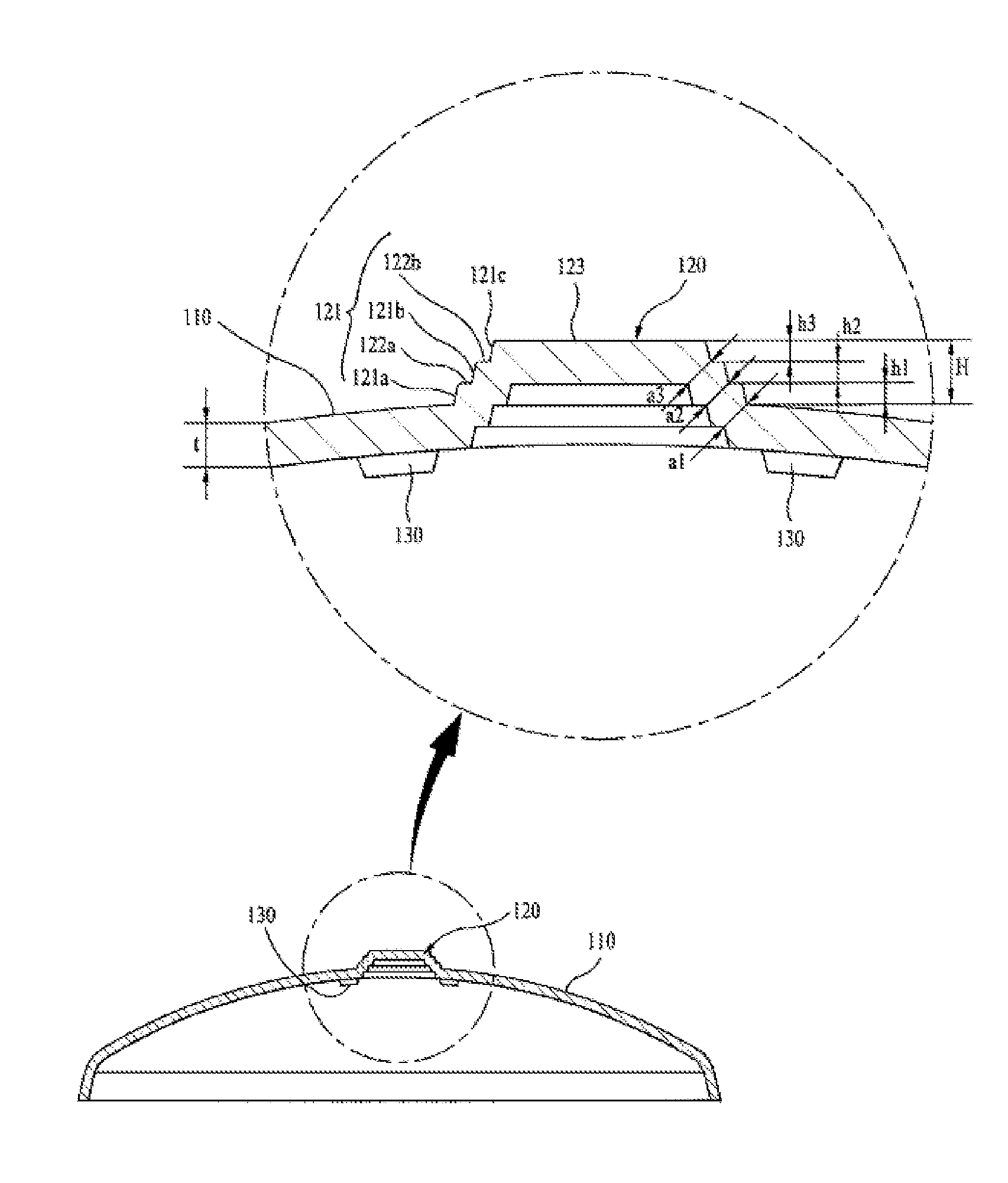 Metal dome switch for keypad