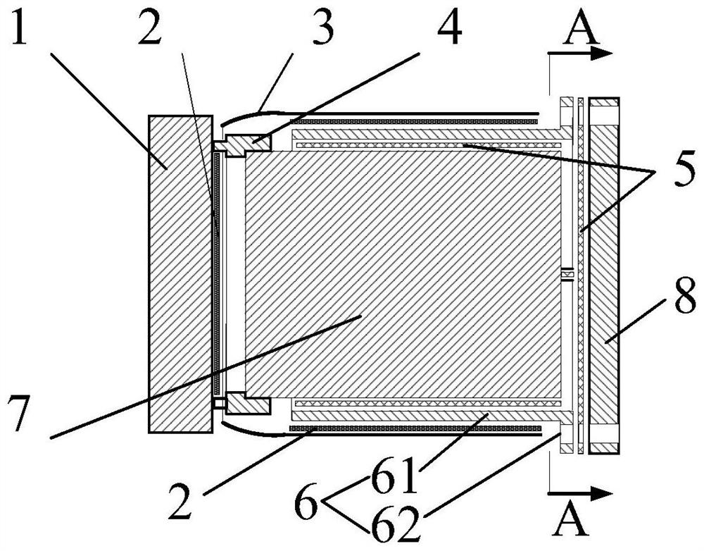 Efficient heat sink for space camera moving parts