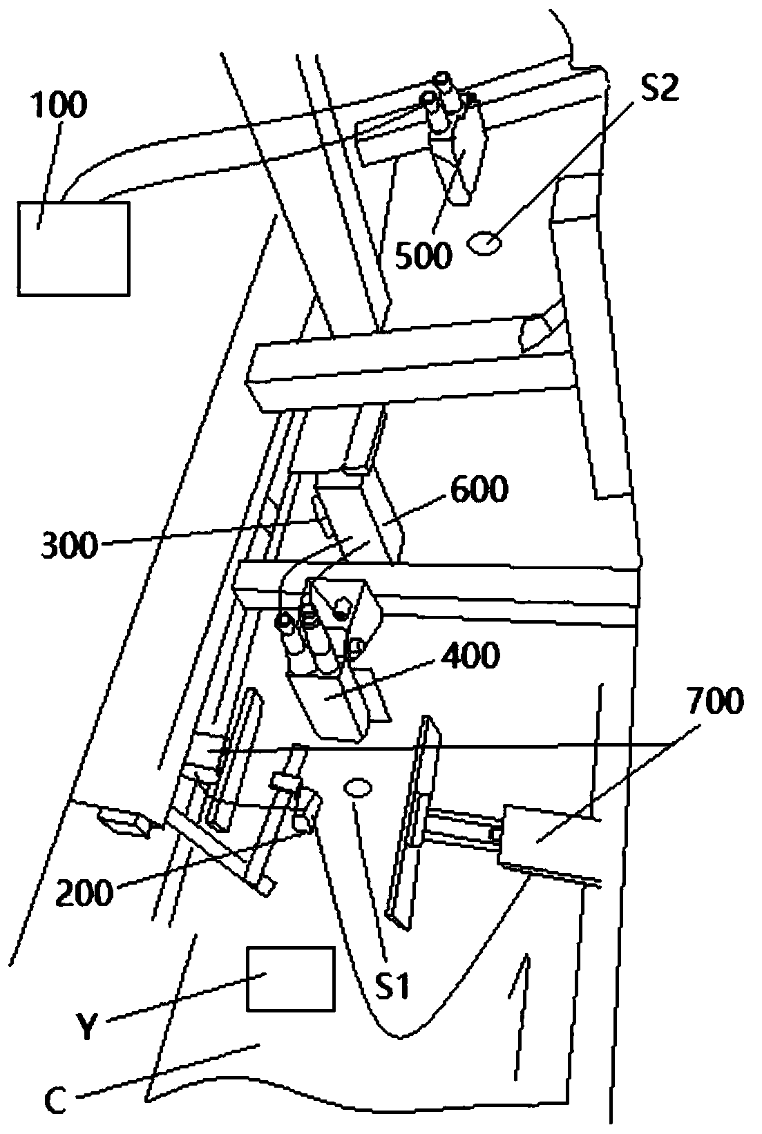 Liquid crystal module automatic code spraying device and control method thereof