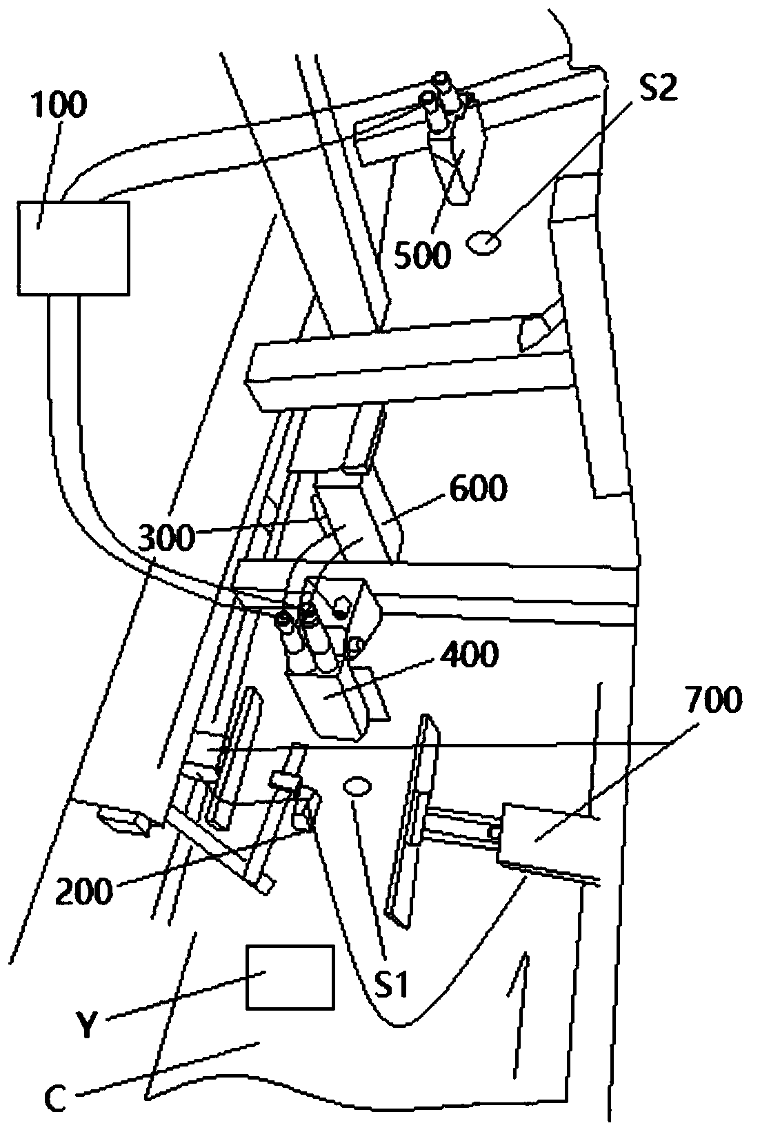 Liquid crystal module automatic code spraying device and control method thereof