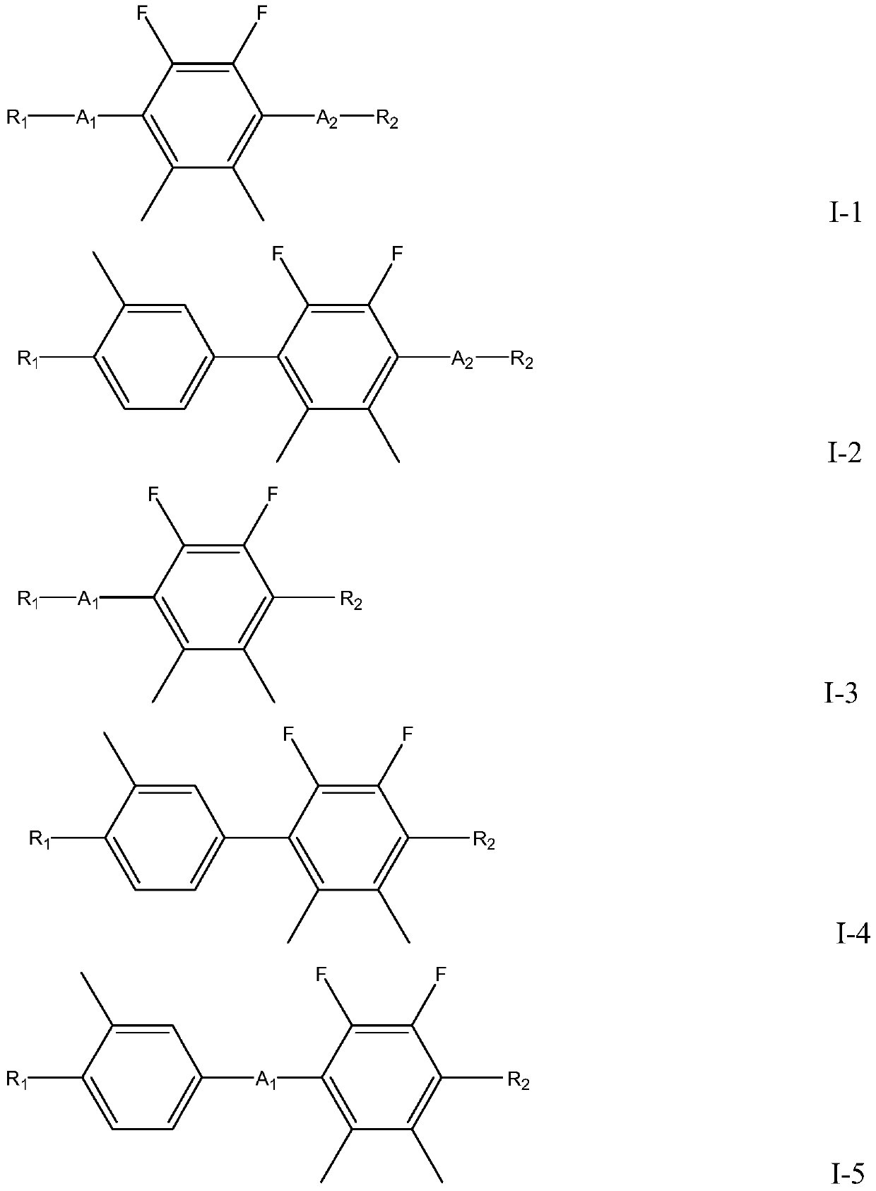 Liquid crystal compound containing 2,3-difluoro-5,6-dimethylphenyl and its preparation method and application