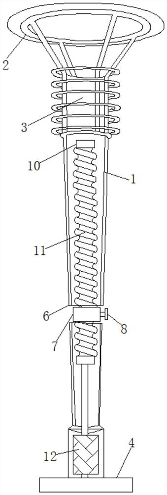 Street lamp with bulb convenient to replace