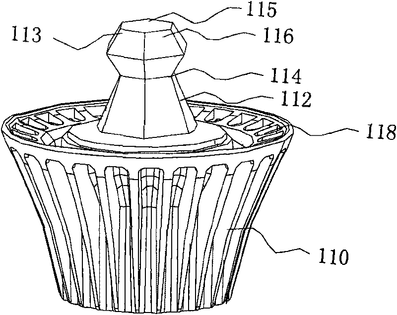 LED three-dimensional light source