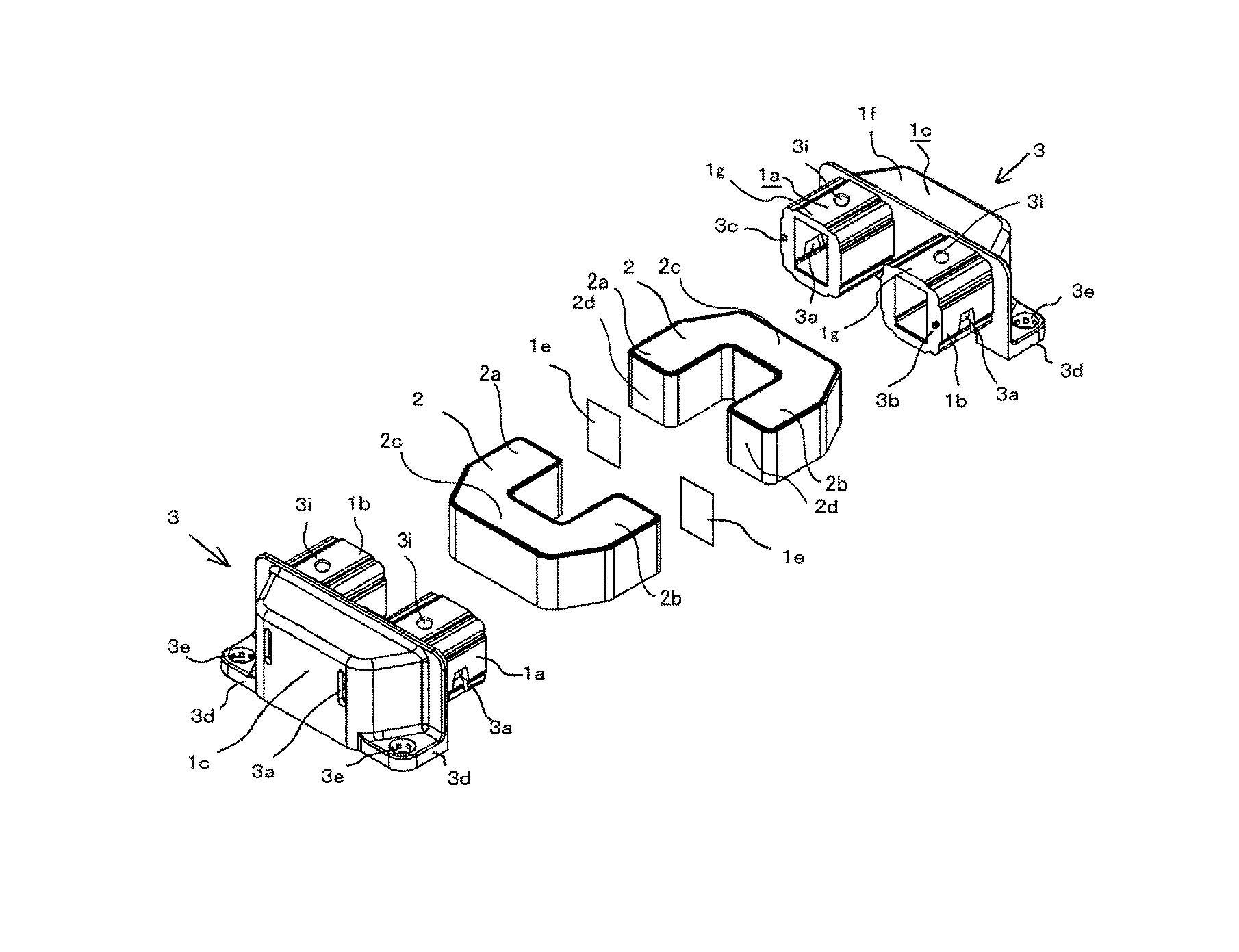 Resin-mold core and reactor using the same