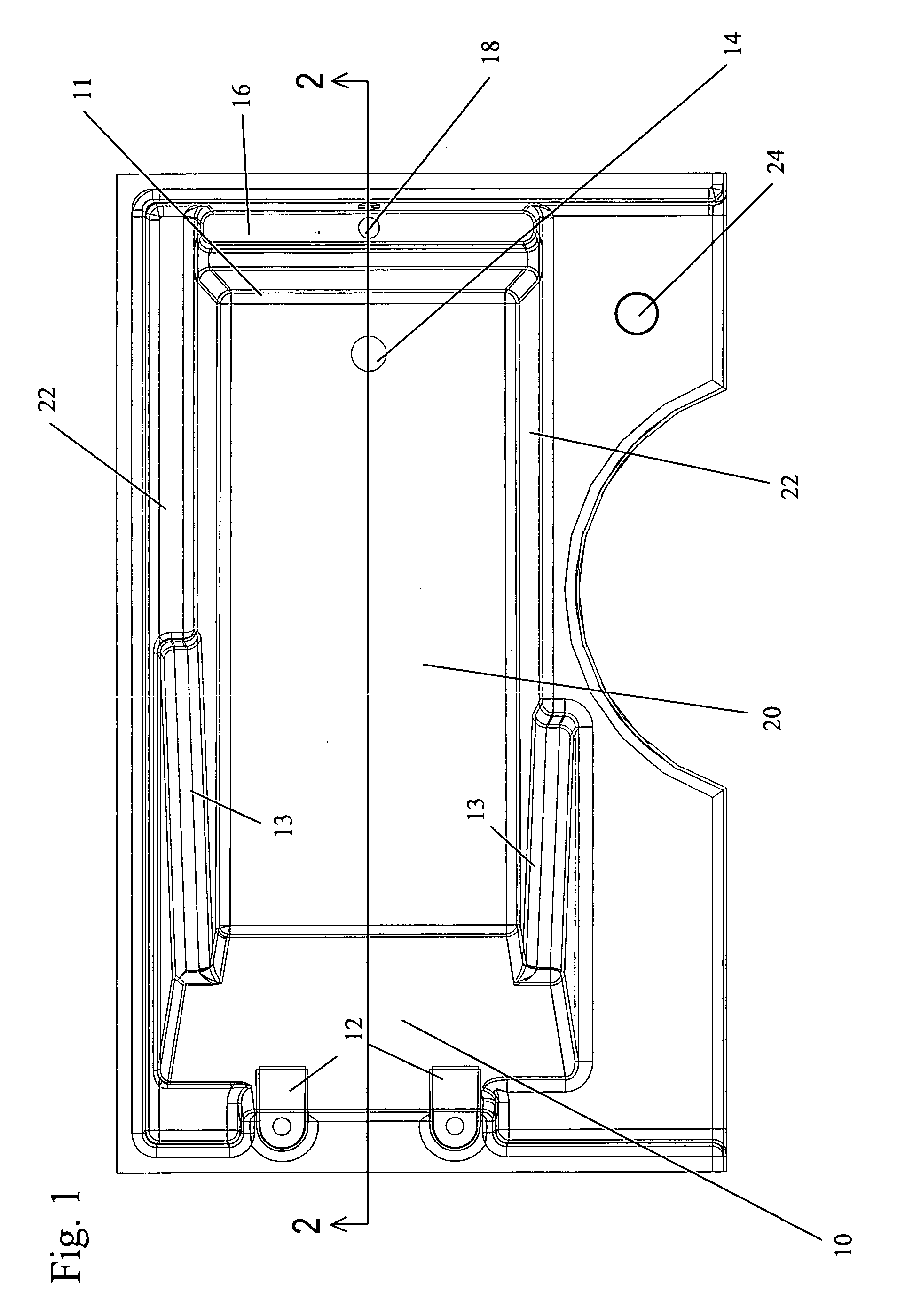 Flow-through bathtub