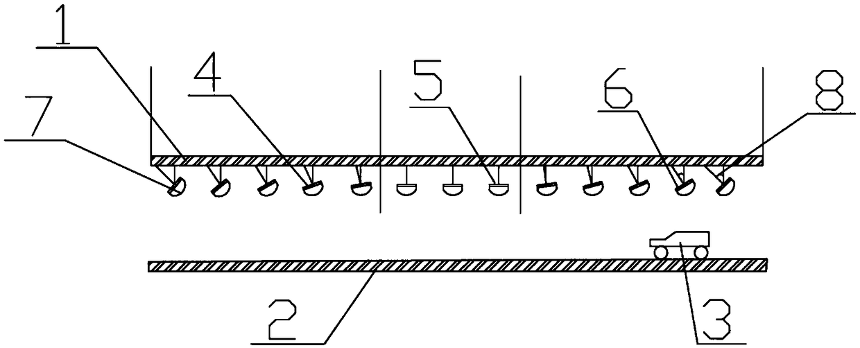 Tunnel lamp mounting system and mounting method