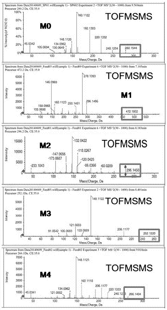 Metabolites of Rieteria in Grass Carp