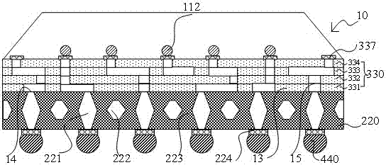 BGA substrate multilayer interconnection structure and method based on selective aluminum anodic oxidation