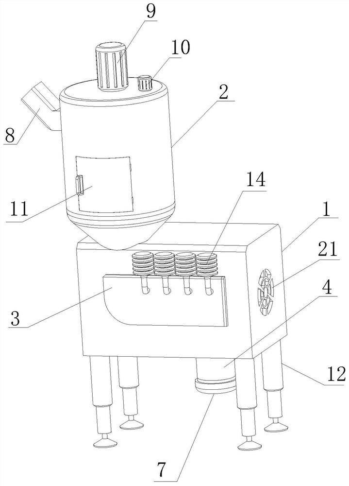 Fish gelatin protein extraction device and extraction method thereof