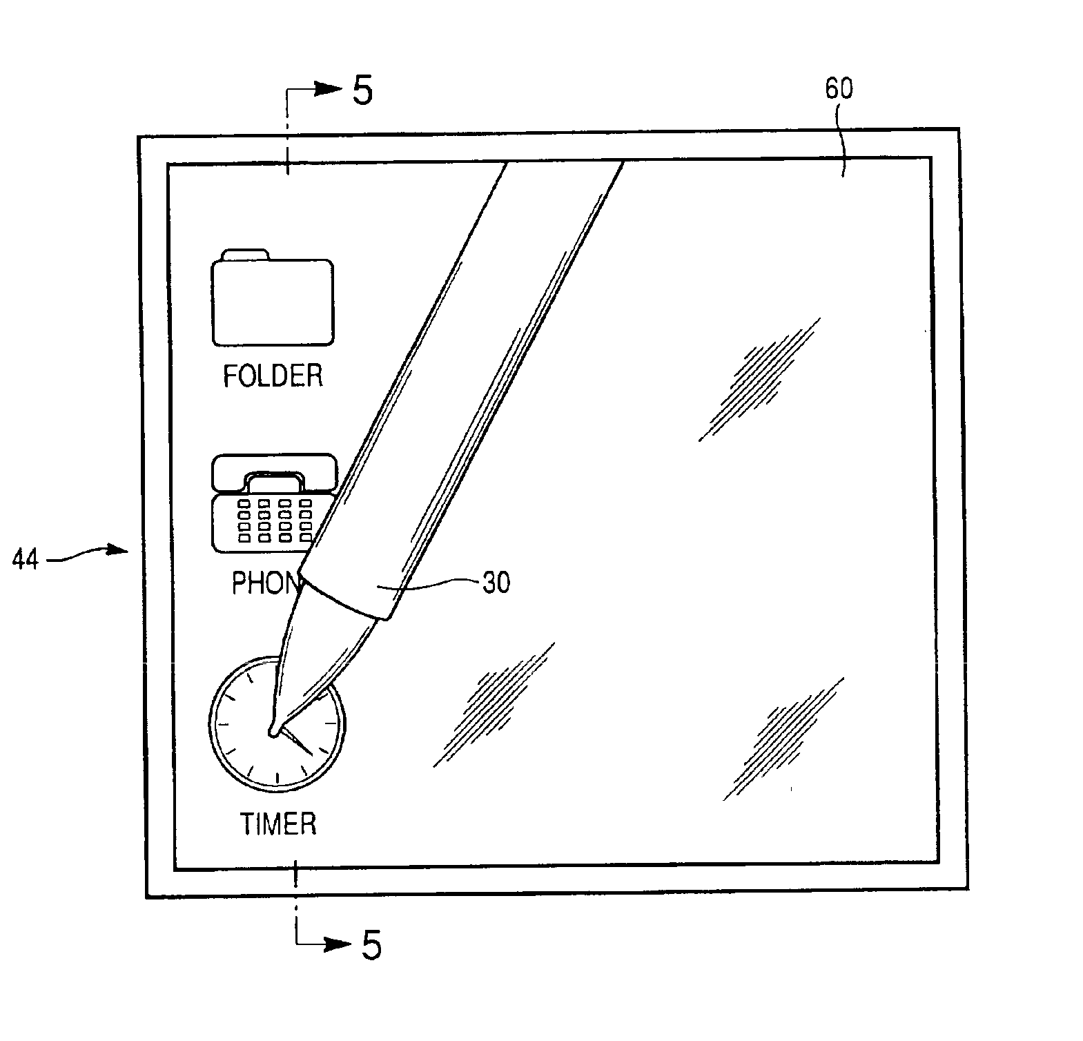 Electromagnetic digitizer and distortion-free LCD