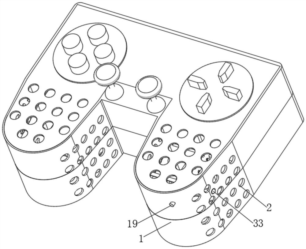 Intelligent double-rocker gamepad