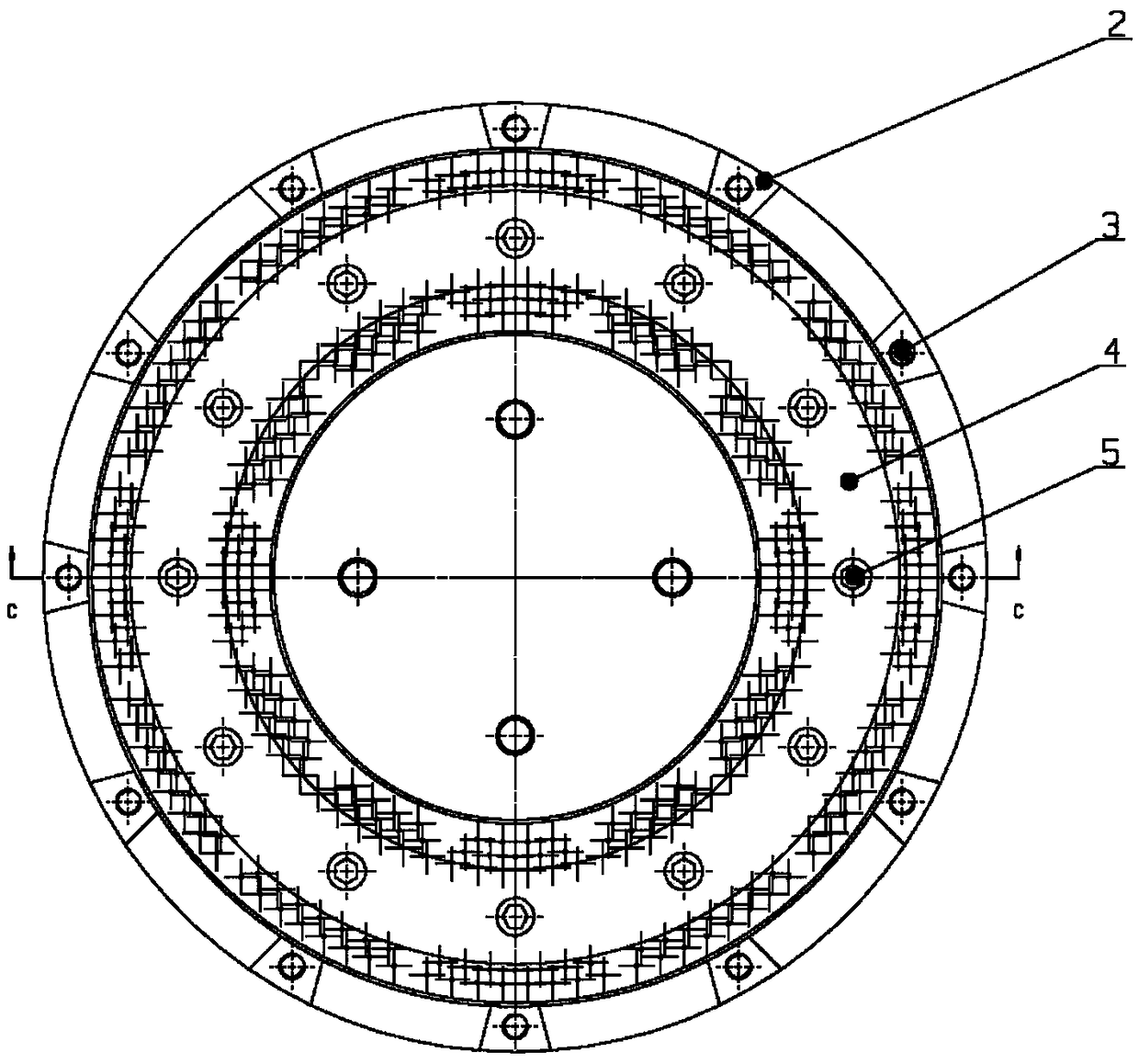 Vacuum brazing fixture and method for flame tube head assembly