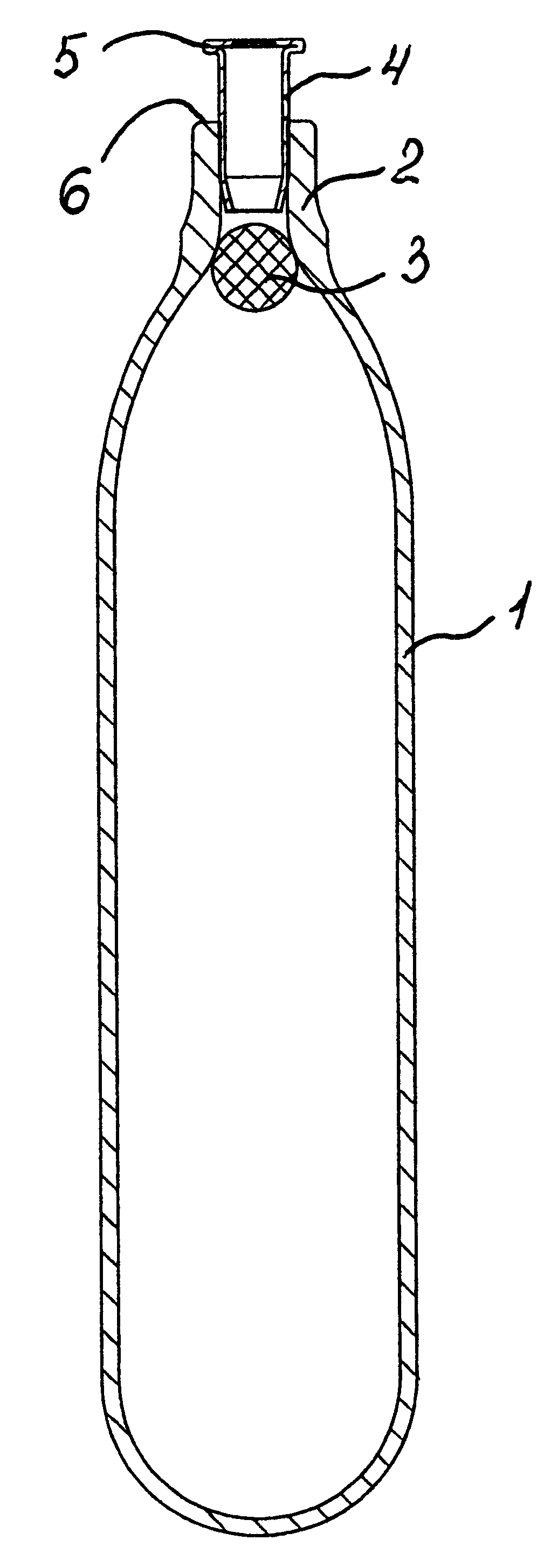 Gas cylinder and a method for filling the same