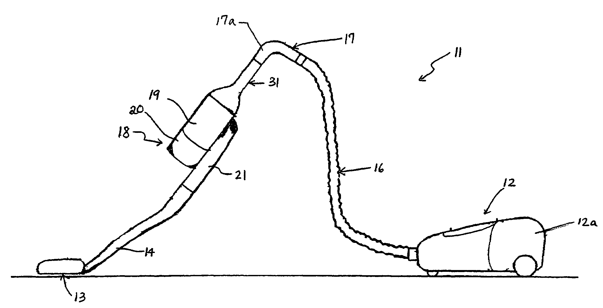 Compact cyclonic separation device