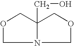 Antimicrobial oxazolidine/iodopropynyl-butyl carbamate composition containing less than 0.1wt% free formaldehyde