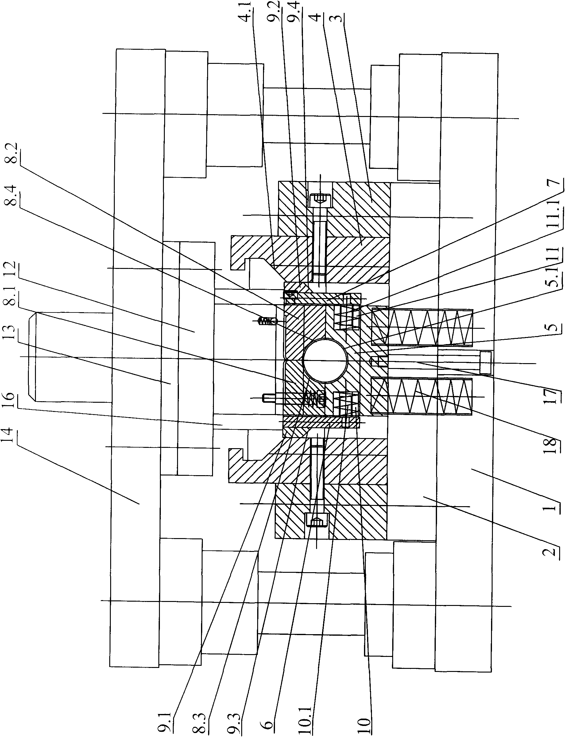 Curled round one-time forming die