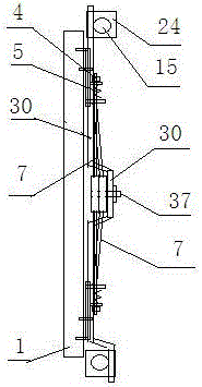 Stone cladding stone slab fixing structure with high anti-seismic function