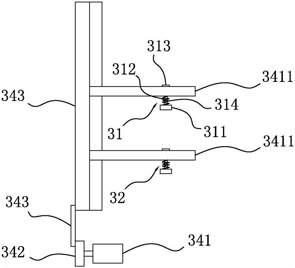 Stamping device used for three-form invoices