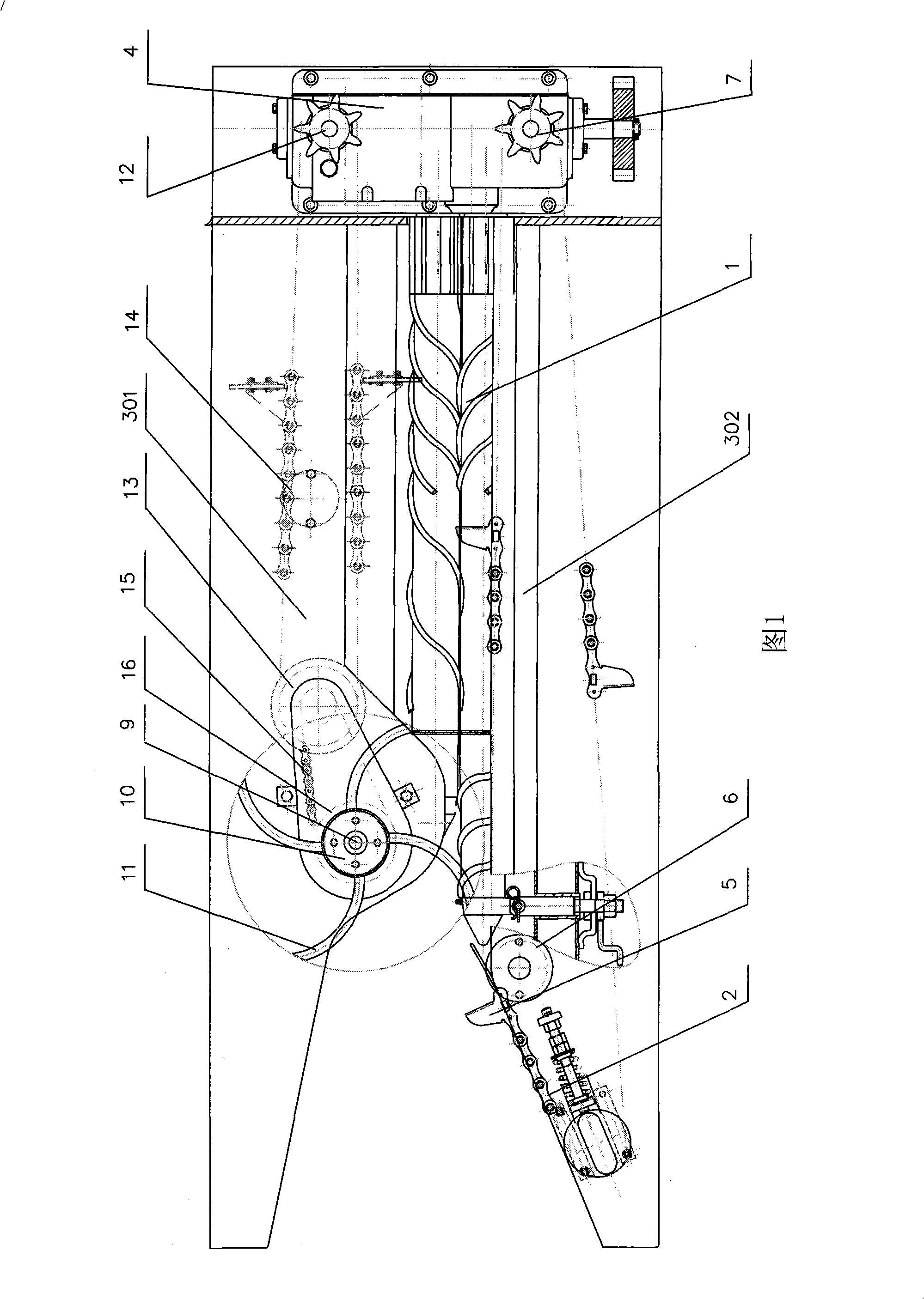 Ear-picking unit of harvester for maize