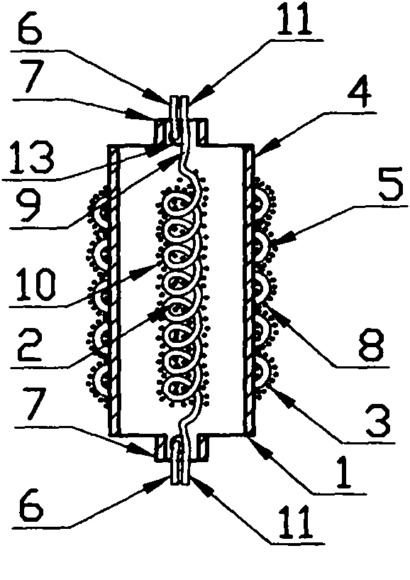 Novel fluorescent lamp electrode and installation method thereof