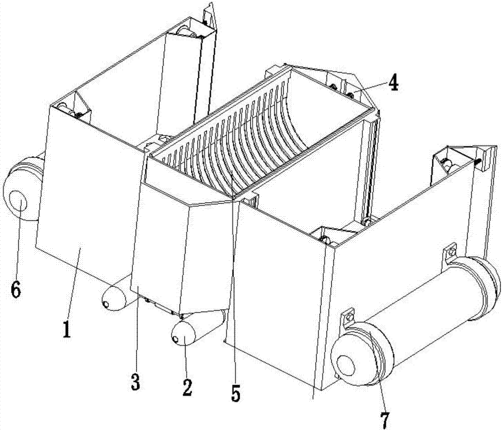 A fully automatic water surface garbage cleaning robot