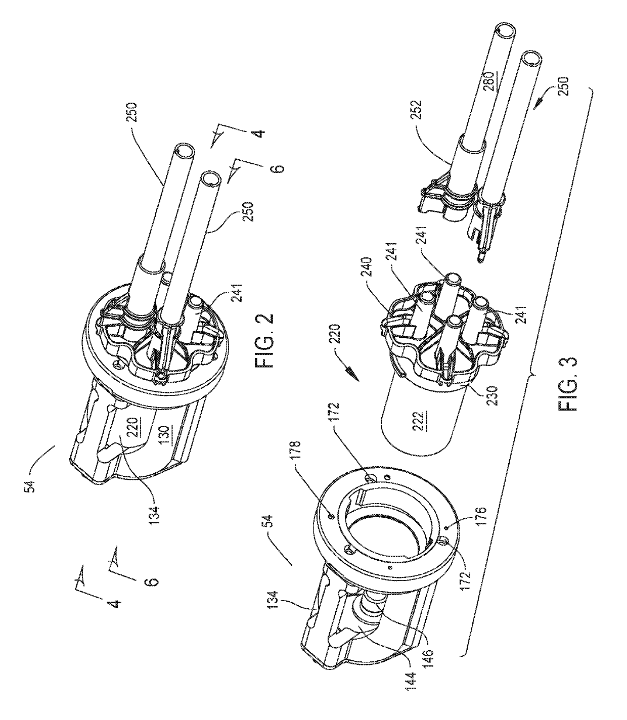 Medical/surgical waste collection unit with a light assembly separate from the primary display, the light assembly presenting information about the operation of the system by selectively outputting light