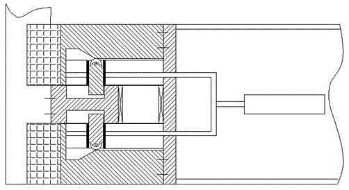 Electrical switchgear enabling dual push rods to be driven in a pneumatic manner