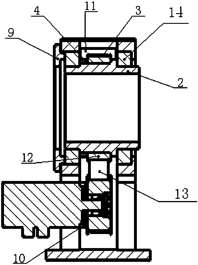 Circular oil distributing pipe welding clamping device