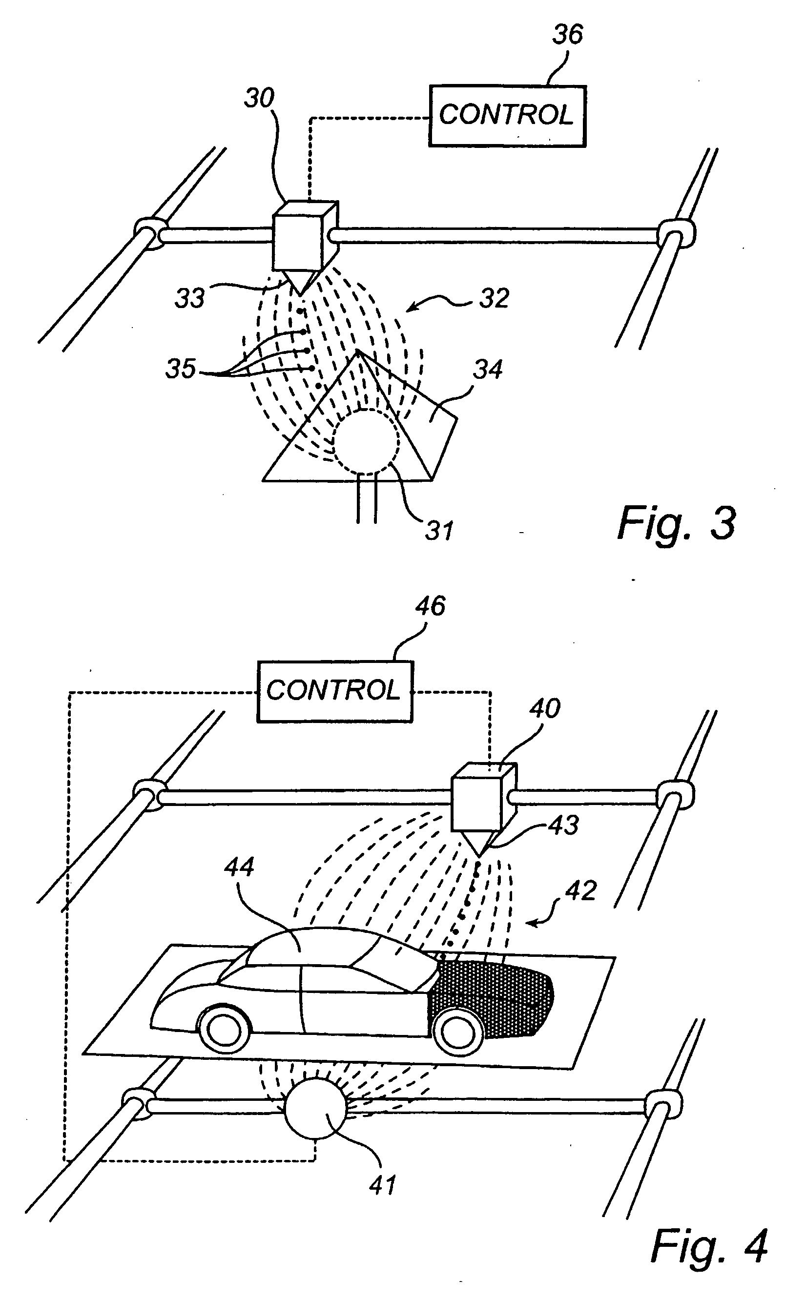 Method and apparatus for applying a coating on a three dimensional surface