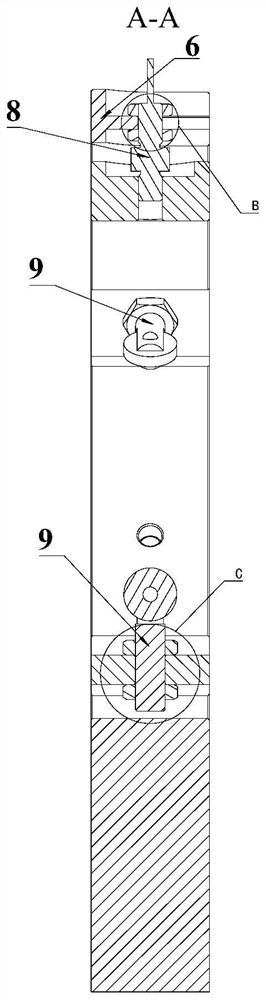 Radial thrust acquisition mechanism and thrust vector measurement device and method