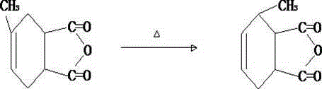 Method for producing liquid methyl tetrahydrophthalic anhydride