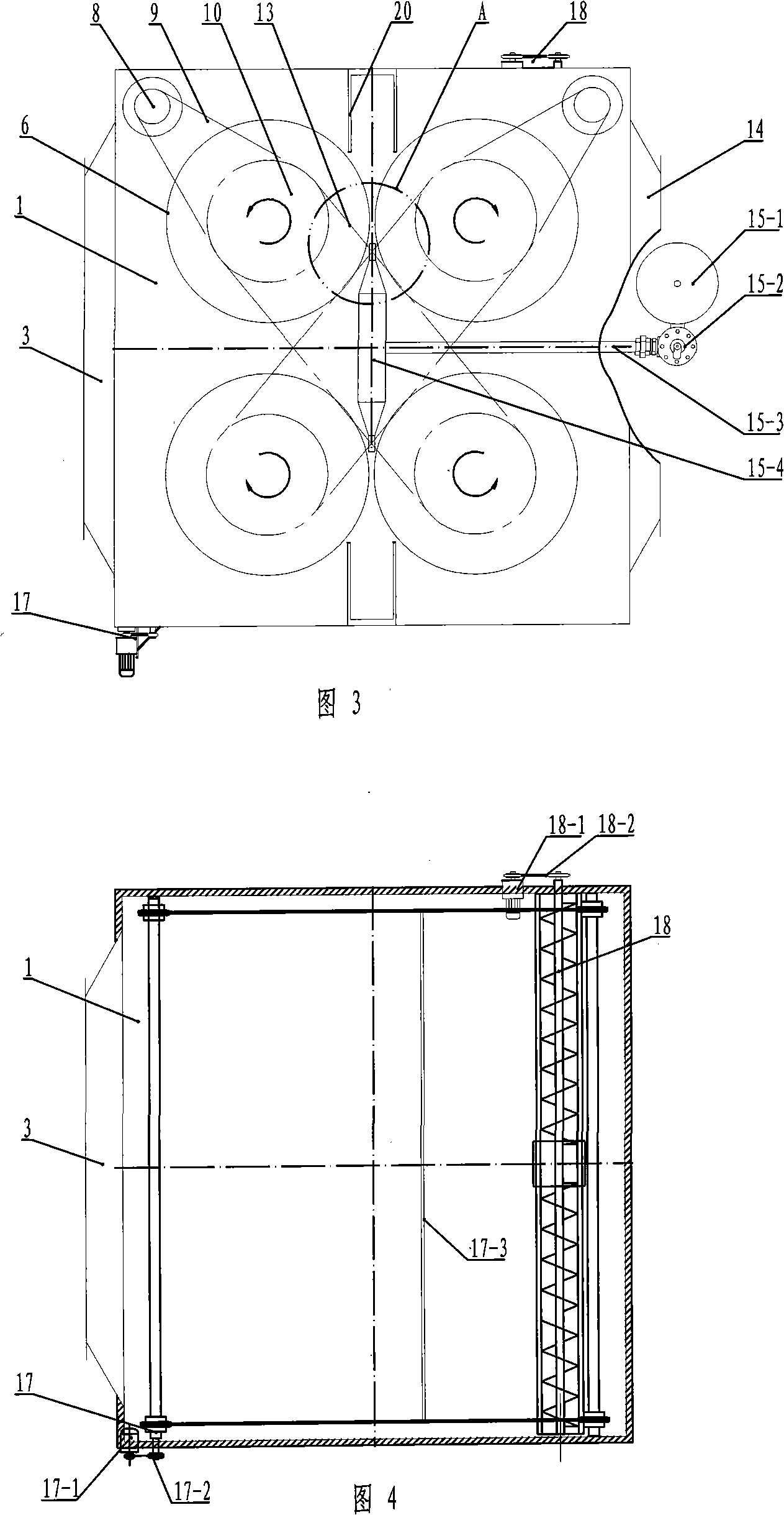 Rotating filter cartridge type air dust remover