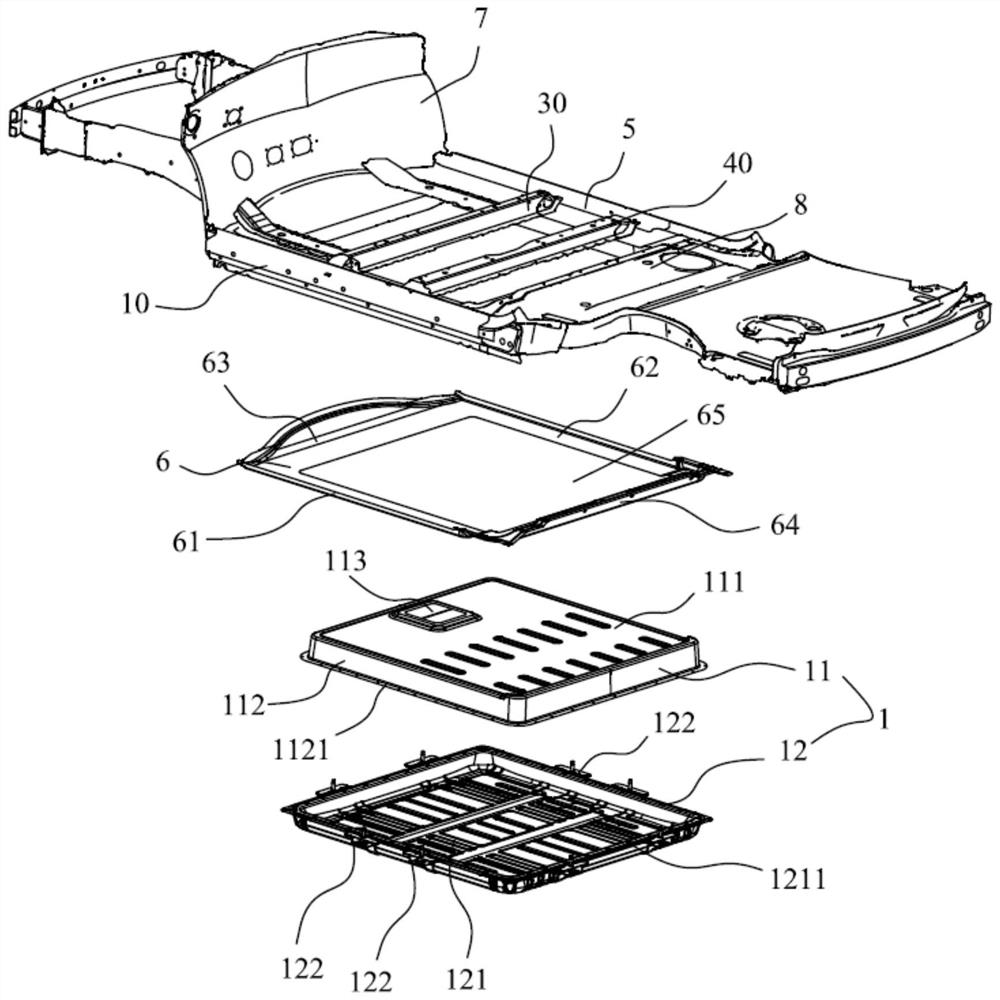 Front floor assembly and automobile