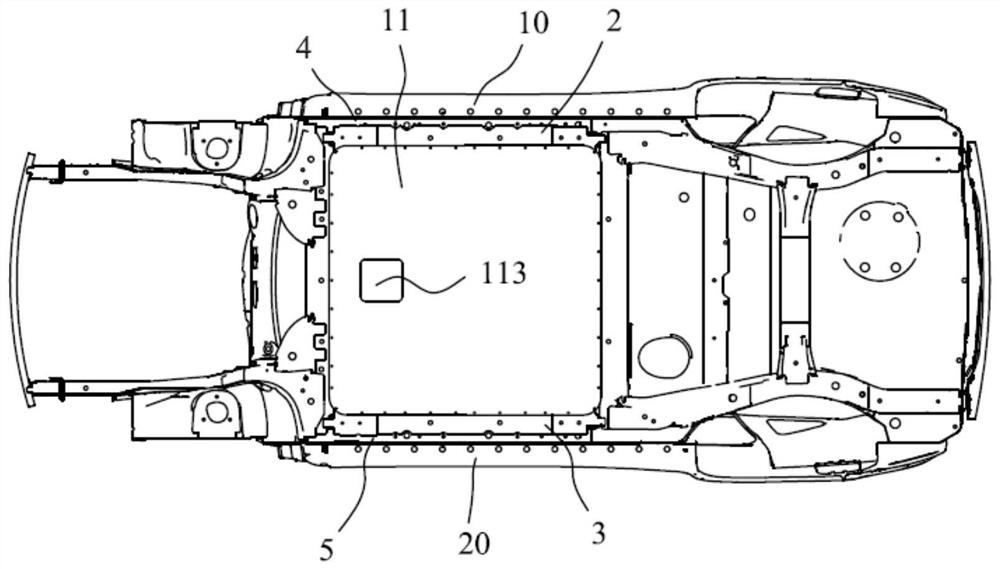 Front floor assembly and automobile