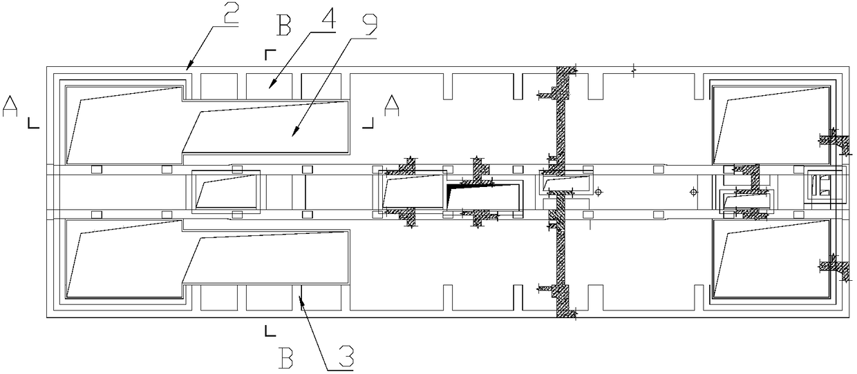 A construction method for underground wells without internal support rails