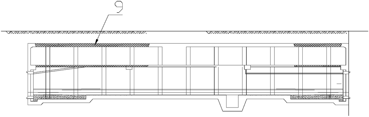 A construction method for underground wells without internal support rails