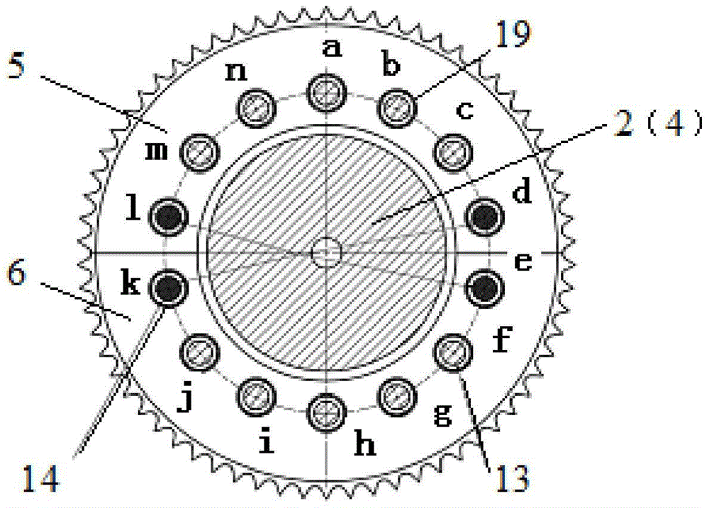 Method and device for disassembling segmented crankshaft of marine low-speed diesel engine