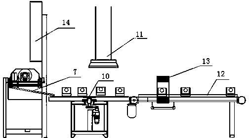 Non-destructive inspection unit of cup-shaped forge piece