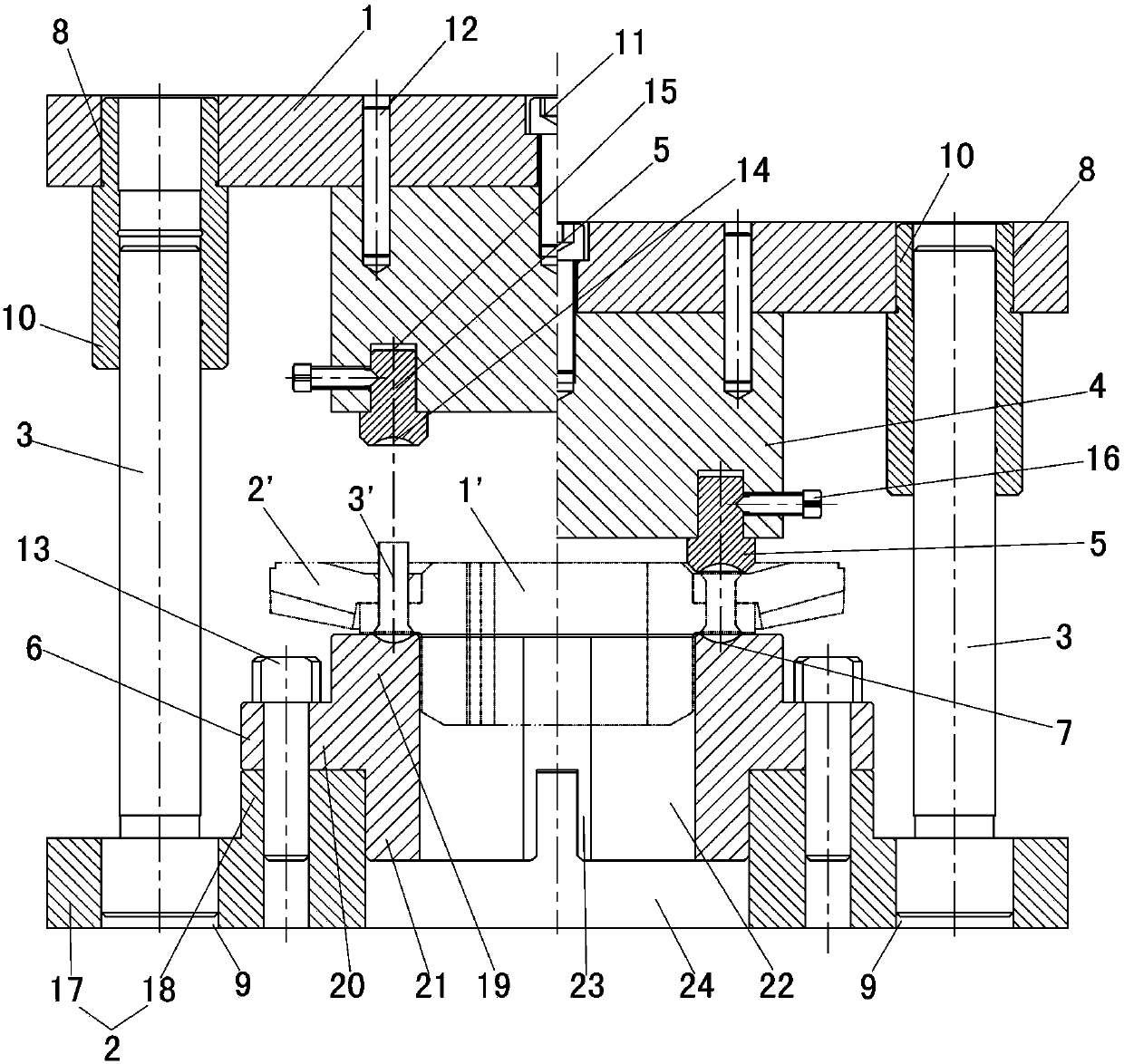 Riveting tool and method for mounting bevel gear components by same