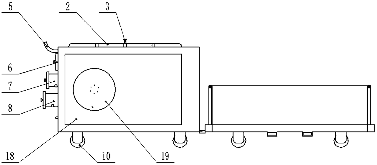 Environmental-protection vehicle part storage car