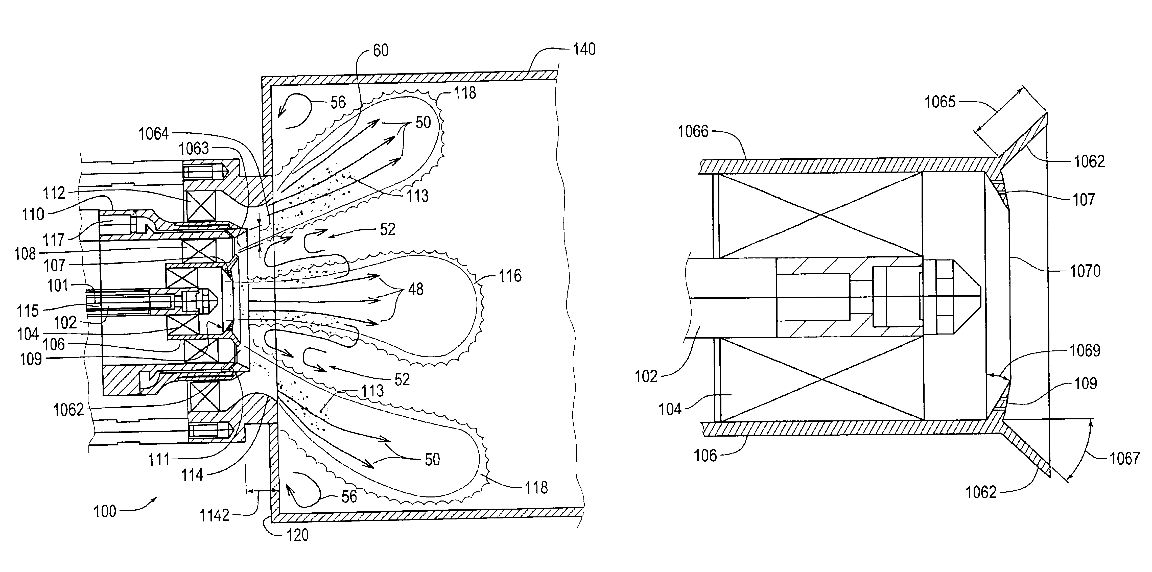 Piloted airblast lean direct fuel injector with modified air splitter