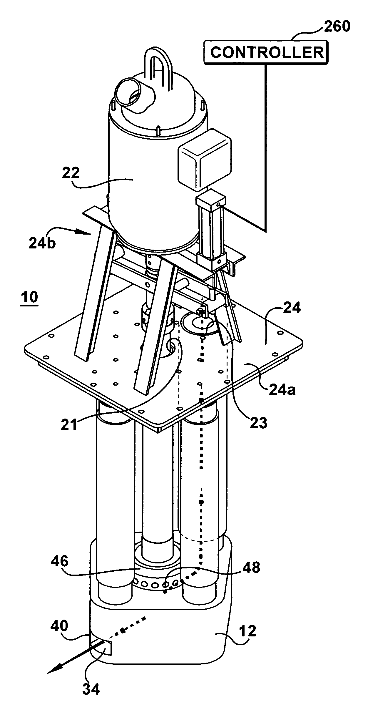 Multi functional pump for pumping molten metal