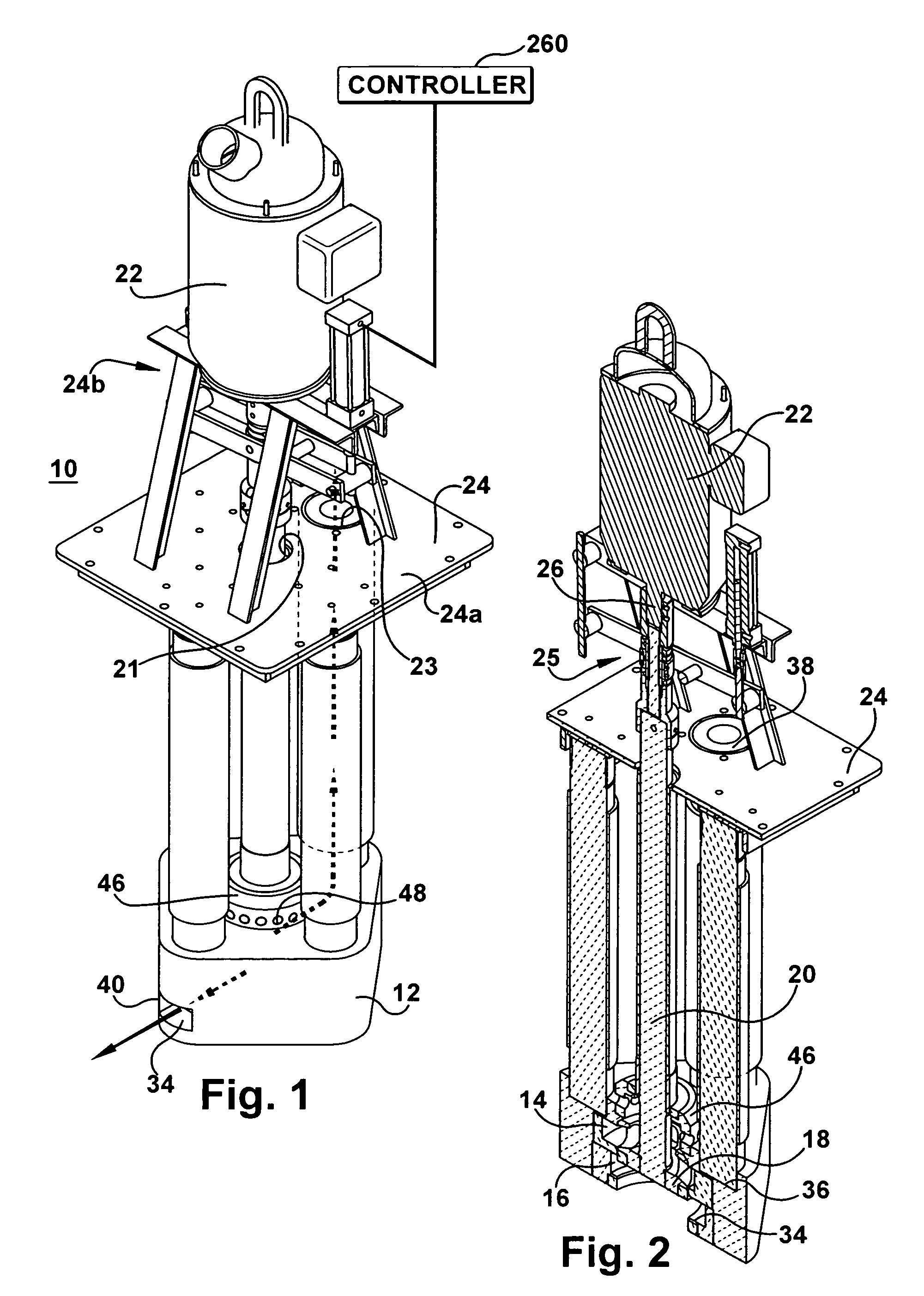 Multi functional pump for pumping molten metal